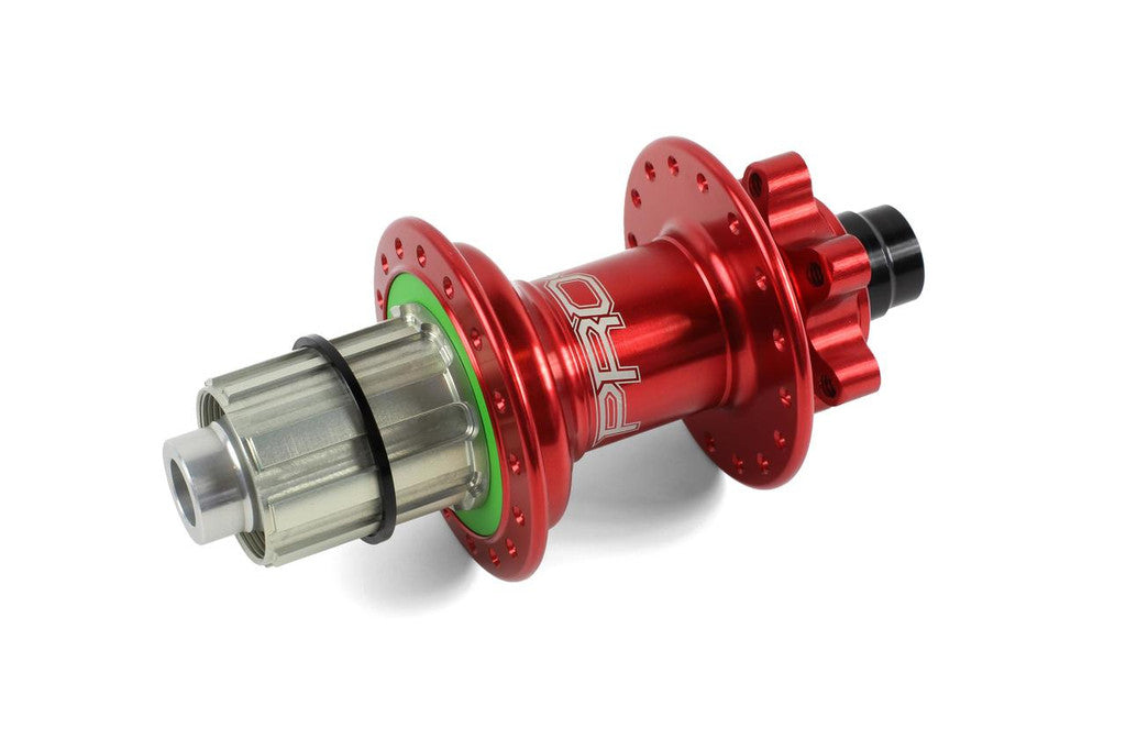 Hope Pro 4 Rear Hub - 12 x 148mm Boost, 6-Bolt, MS, Red