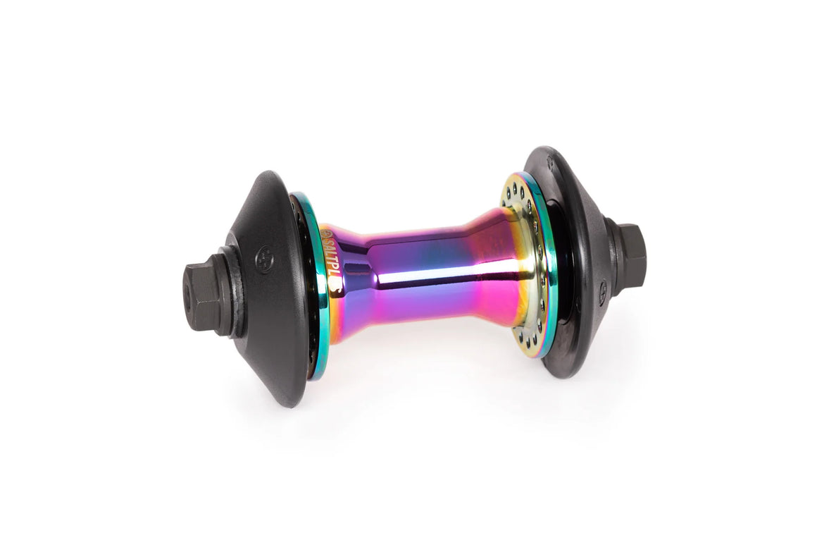 Front BMX hub - oil slick