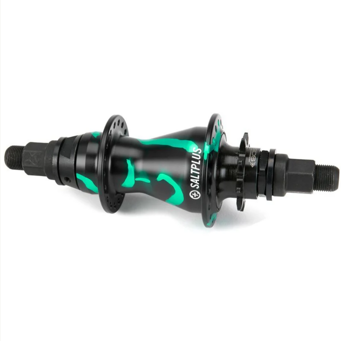 Rear BMX hub SDS BLACK/GREEN